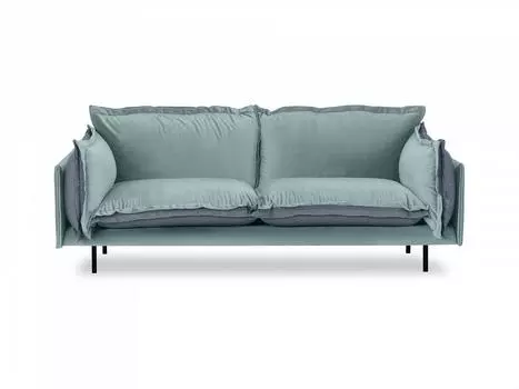 Диван двухместный barcelona (ogogo) голубой 225x82x110 см.