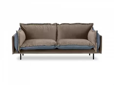 Диван двухместный barcelona (ogogo) коричневый 225x82x110 см.