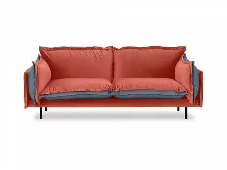 Диван двухместный barcelona (ogogo) оранжевый 225x82x110 см.