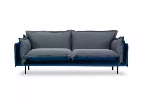 Диван двухместный barcelona (ogogo) серый 225x82x110 см.