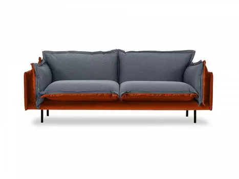 Диван двухместный barcelona (ogogo) серый 225x82x110 см.