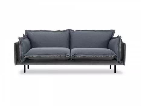 Диван двухместный barcelona (ogogo) серый 225x82x110 см.