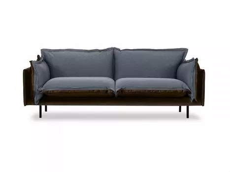 Диван двухместный barcelona (ogogo) серый 225x82x110 см.