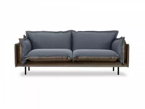 Диван двухместный barcelona (ogogo) серый 225x82x110 см.