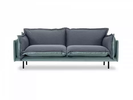 Диван двухместный barcelona (ogogo) серый 225x82x110 см.