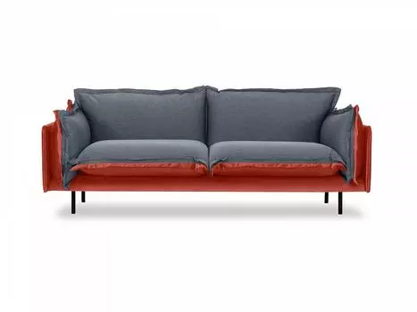 Диван двухместный barcelona (ogogo) серый 225x82x110 см.