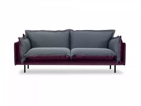 Диван двухместный barcelona (ogogo) серый 225x82x110 см.