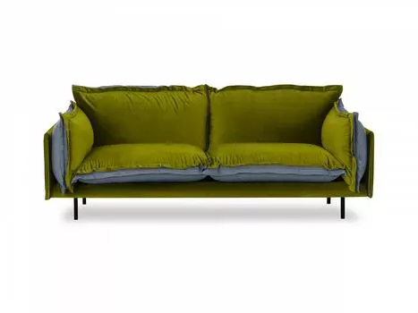 Диван двухместный barcelona (ogogo) зеленый 225x82x110 см.