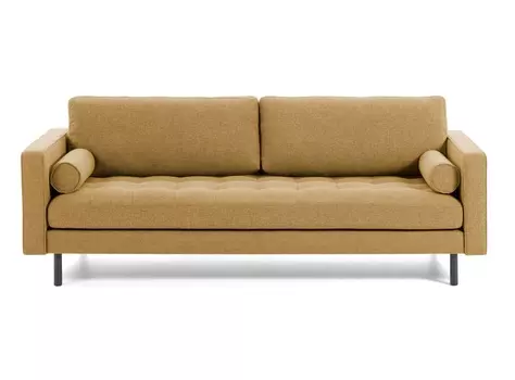 Диван двухместный bogart (la forma) желтый 182x103x98 см.