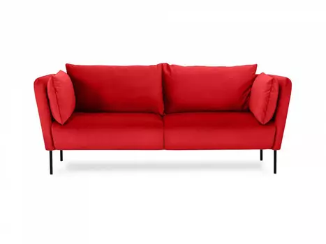 Диван двухместный copenhagen (ogogo) красный 210x77x90 см.