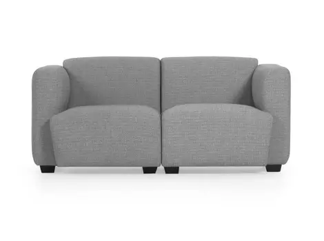 Диван двухместный legara (la forma) серый 160 см.