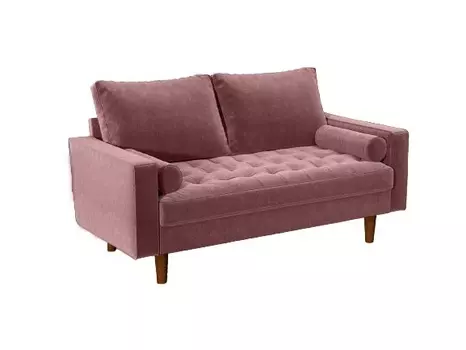 Диван двухместный scott (bradexhome) розовый 146x84x81 см.