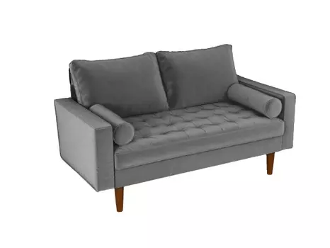 Диван двухместный scott (bradexhome) серый 146x84x81 см.