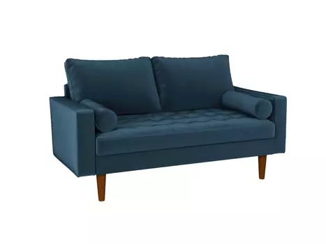 Диван двухместный scott (bradexhome) синий 146x84x81 см.