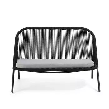 Диван двухместный stad (la forma) черный 121x79x80 см.