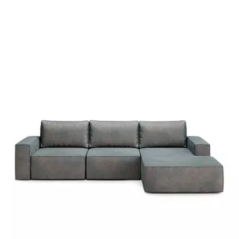 Диван erwin нераскладной (kult) серый 301x93x17 см.