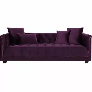 Диван euroson (myfurnish) фиолетовый 220x90x104 см.
