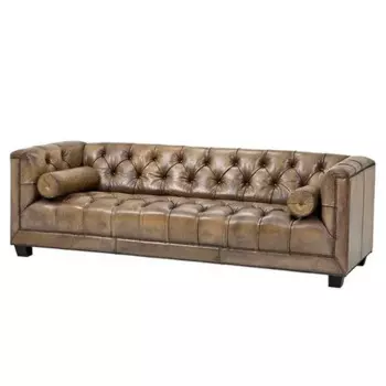 Диван euroson (myfurnish) коричневый 230x72x85 см.