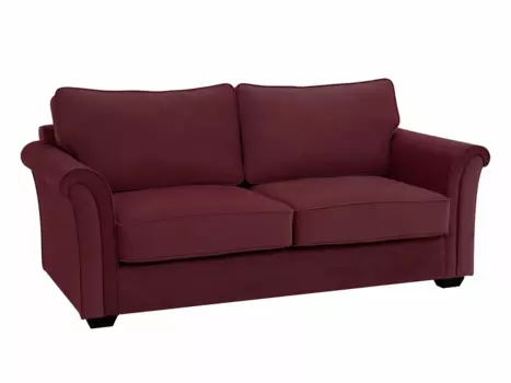 Диван euroson (myfurnish) красный 205x97x103 см.