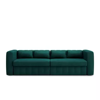 Диван fabio нераскладной (kult) зеленый 290x76x105 см.