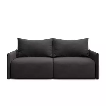 Диван floris нераскладной (kult) черный 204x95x101 см.