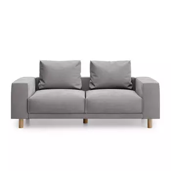 Диван fran нераскладной (kult) серый 212x96x93 см.