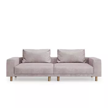 Диван fran нераскладной (kult) серый 282x96x93 см.