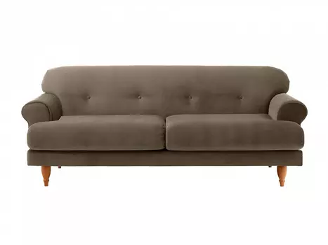 Диван italia (ogogo) серый 197x79x98 см.