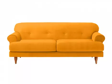 Диван italia (ogogo) желтый 197x79x98 см.