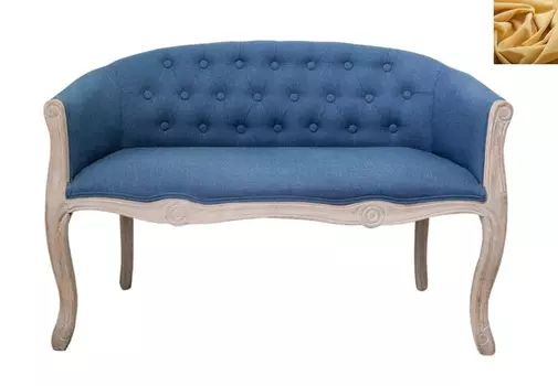 Диван kandy double blue желтое (mak-interior) желтый 104x71x61 см.