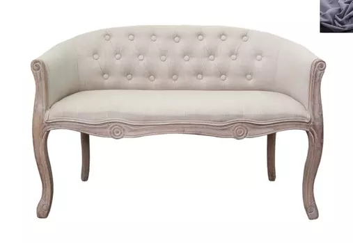 Диван kandy double mocca темно-серое (mak-interior) черный 104x71x62 см.