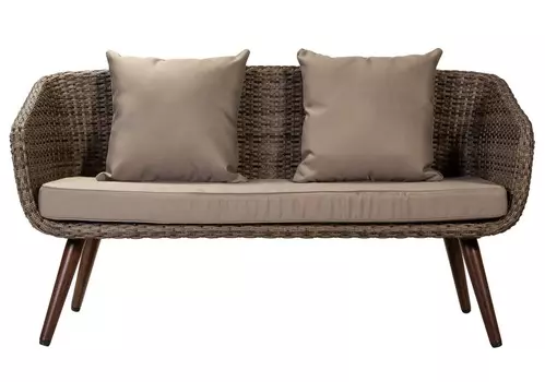 Диван куба (r-home) коричневый 144x83x67 см.