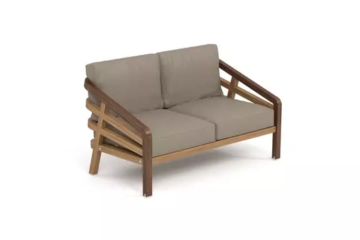 Диван lagoon (yachtline) коричневый 130x83x76 см.