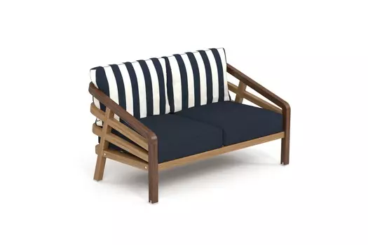 Диван lagoon (yachtline) синий 130x83x76 см.