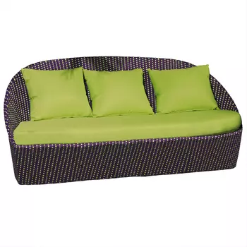 Диван ландыши (green garden) фиолетовый 180x90x80 см.