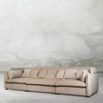 Диван leona 3 модуля (desondo) бежевый