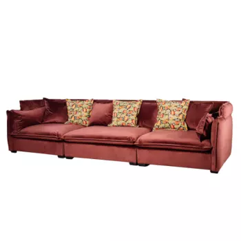 Диван leona 3 модуля (desondo) красный