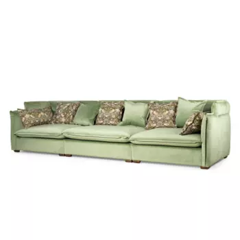 Диван leona 3 модуля (desondo) зеленый