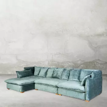 Диван leona угловой (desondo) зеленый