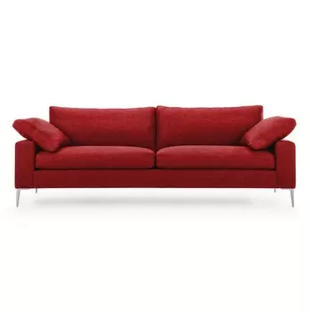 Диван мэдисон l (vysotkahome) красный 230x81x88 см.