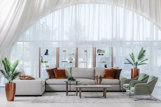 Диван manchester угловой с механизмом (garda decor) серый 438x90x222 см.