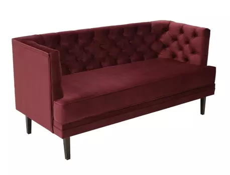 Диван мессино (modern classic) красный 160x80x65 см.