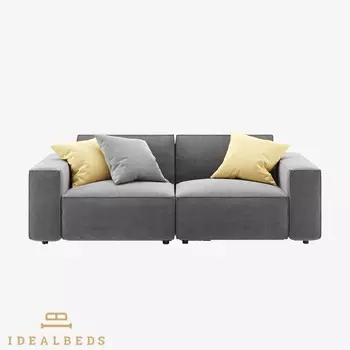 Диван модульный como (idealbeds) серый 214x72x105 см.