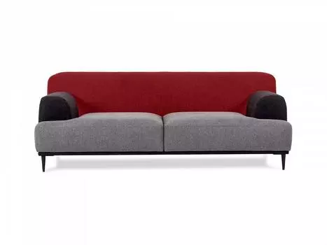 Диван portofino wave (ogogo) красный 196x72x97 см.