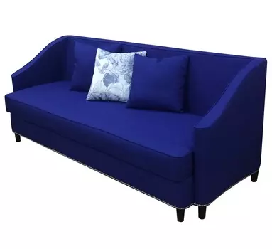 Диван раскладной фокстрот (modern classic) синий 221x89x96 см.