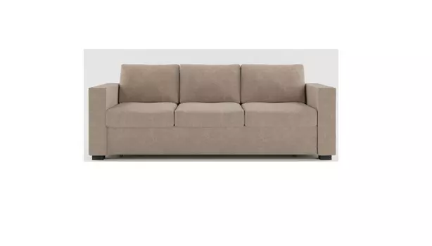 Диван раскладной mildor (myfurnish) бежевый 220x82x92 см.