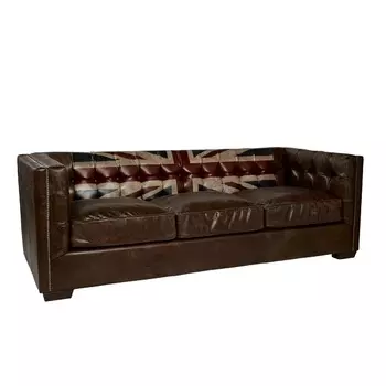Диван rebel vintage (myfurnish) коричневый 215x70x90 см.