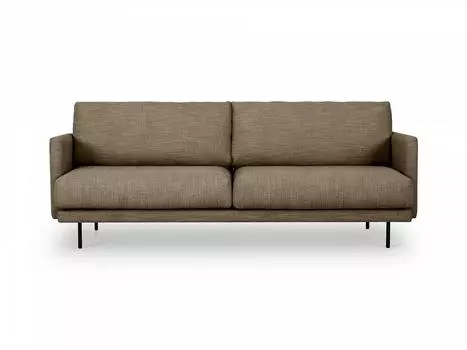 Диван ricadi (ogogo) коричневый 218x83x102 см.