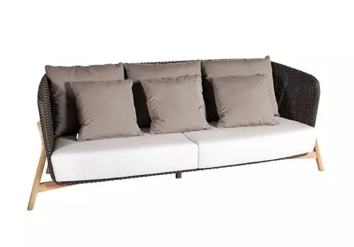 Диван round (point) коричневый 244x89x86 см.