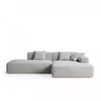 Диван saga (the idea) серый 275x72x177 см.